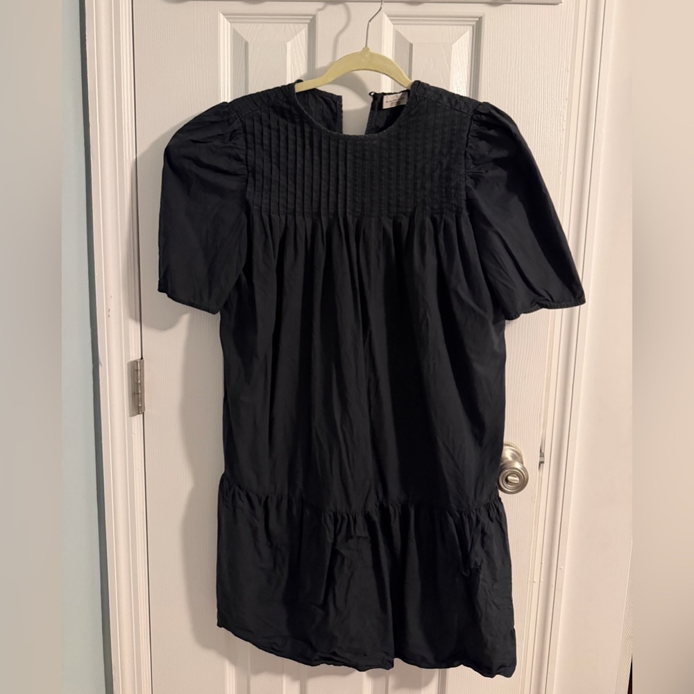 By Malene Birger Black Pintuck Blouse Dress